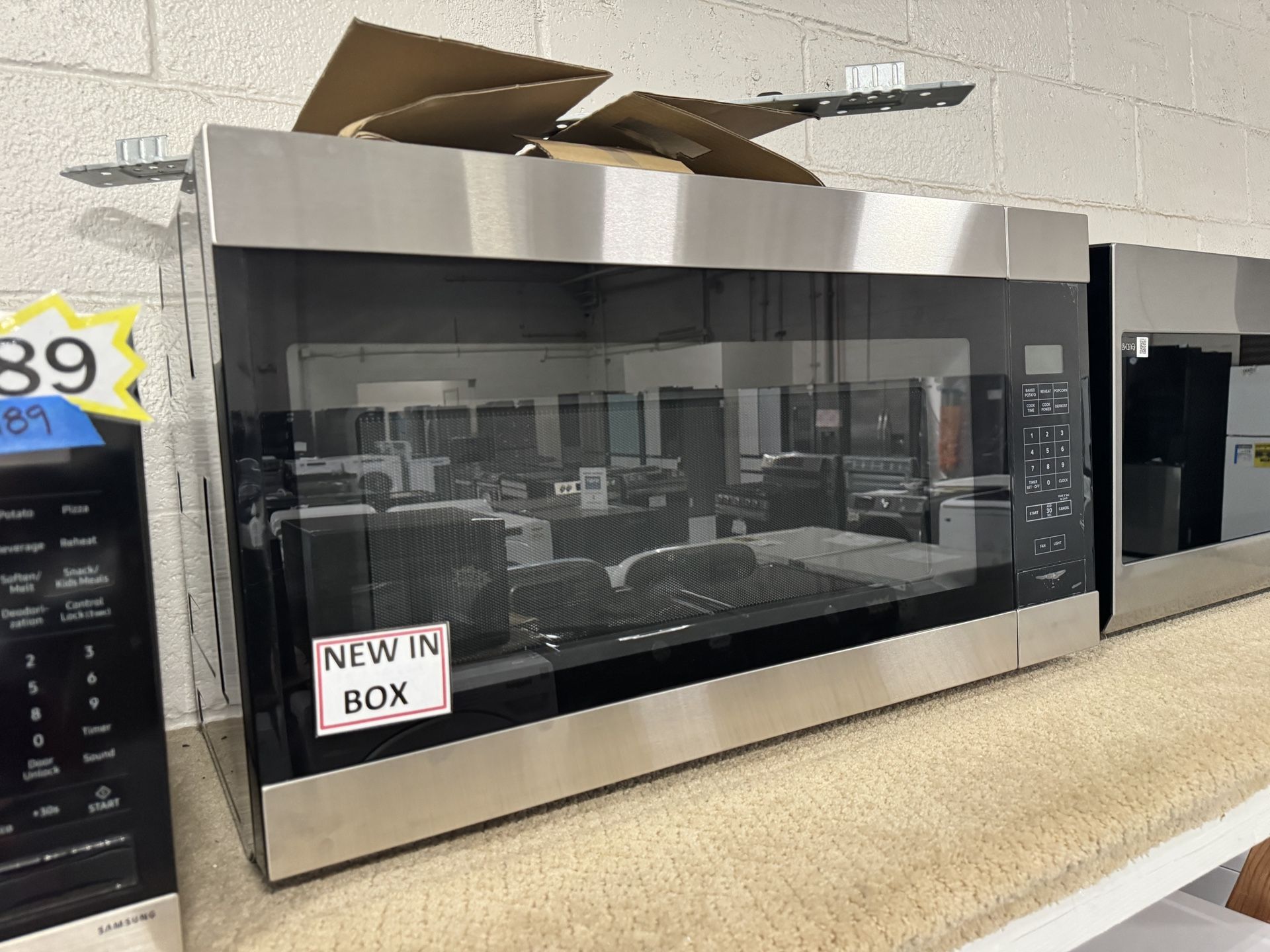 Microwave Stainless Steel 30” Over The Range Brand New 