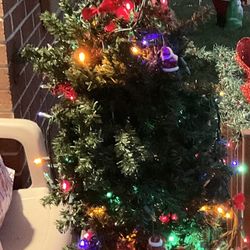 5 feet tall Lighted  Tree-$35 Firm,, And No Holds