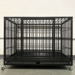 🐶NEW🐶 Heavy Duty 48” Dog 🐕 Kennel Cage 🐺🦮🐕‍🦺
