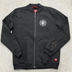 Sportique Los Angeles Clippers Logo Full Zip Sweater