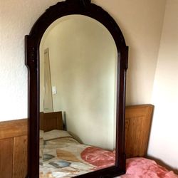 Mahogany Mirror- Henkel Harris Model H-30 Beveled Glass