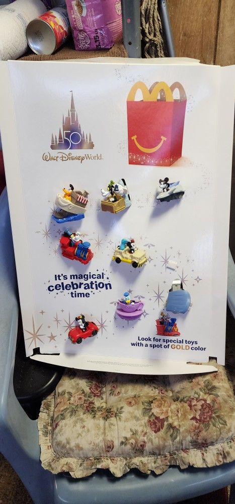 Disney 50th Anniversary McDonald's Toy Display