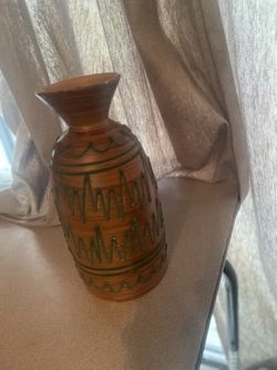 Wood Vase