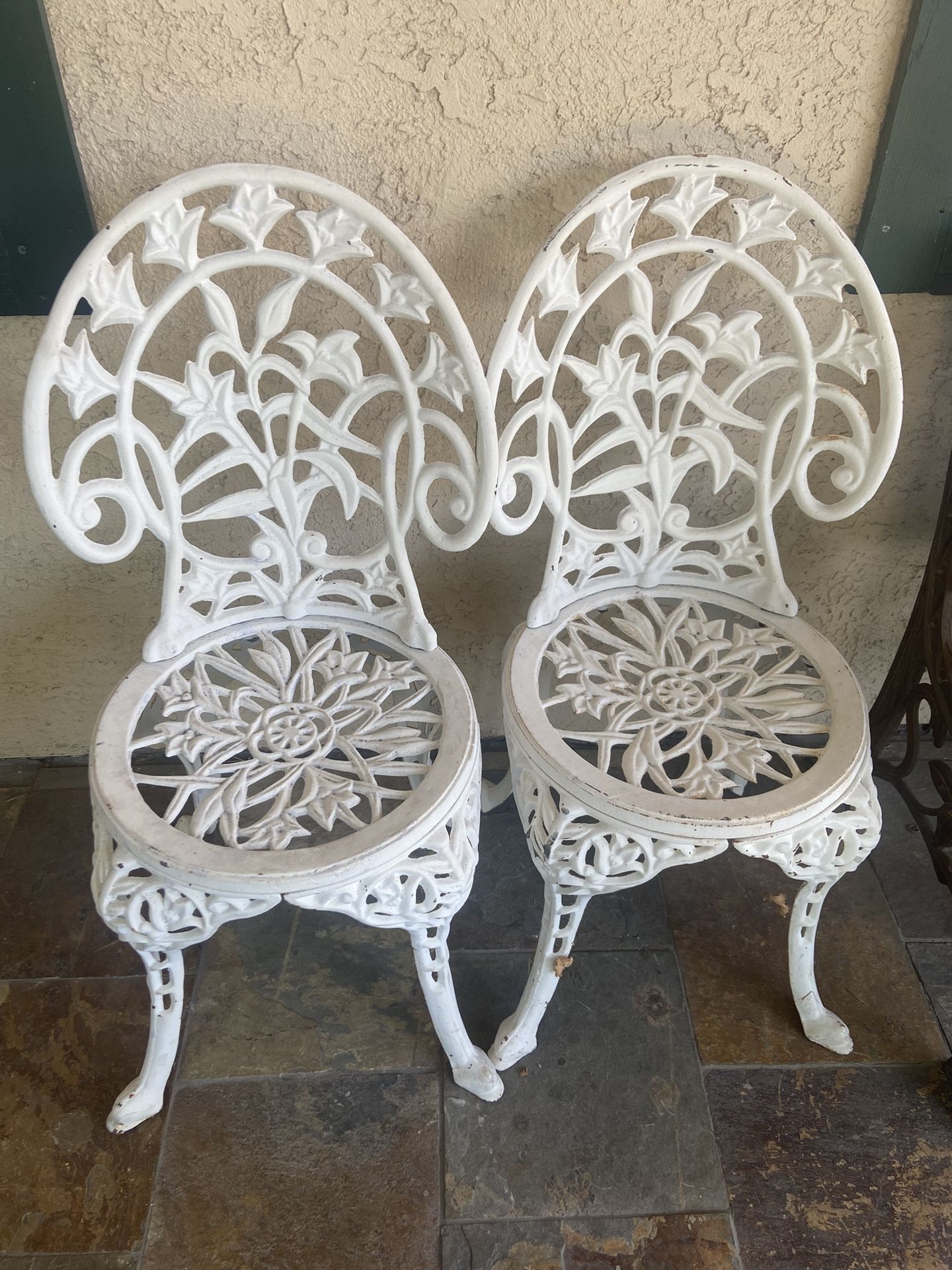 Antique Iron Chairs