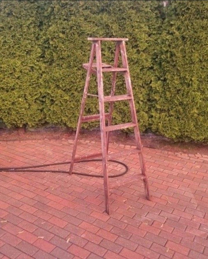 6 Ft Wooden Painters Ladder. 2 Avail.