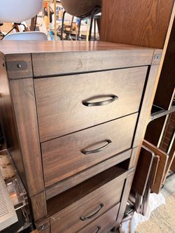 Wood nightstand