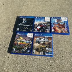 5 Assorted PS4 Games