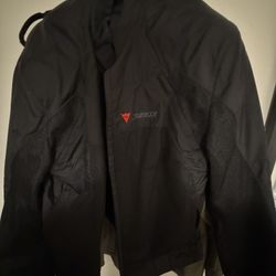 Dainese Superleggera Motorcycle Riding Jacket Armor Black Mesh Full Zip 