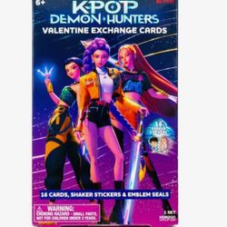 K-pop demon hunters valentines card