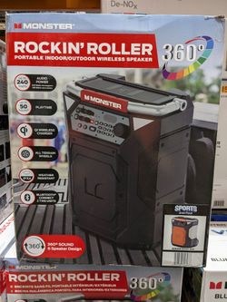 Monster Rockin' Roller 360 Speaker - Orange white