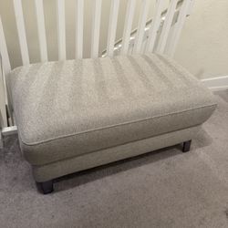 Cream Upholstered Bench / Ottoman