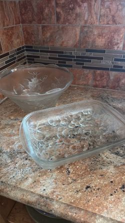 Clear dishes $10 both