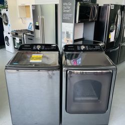 Samsung Top loading washer And Dryer Set CRZY