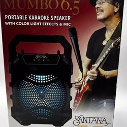 New-Portable Karaoke Speaker - Santana Mumbo 6.5