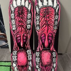 Hand painted skateboards 