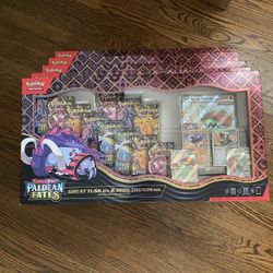 Pokemon TCG Paldean Fates Great Tusk/Iron Treads Premium Collection SEALED lot