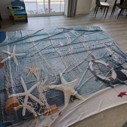 Backdrop for Nautical Theme Birthday Party