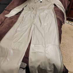 Faux Leather Jumpsuit