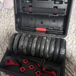 Fitness SmartBell/dumbbell Set , 60 lbs 4-in- 1