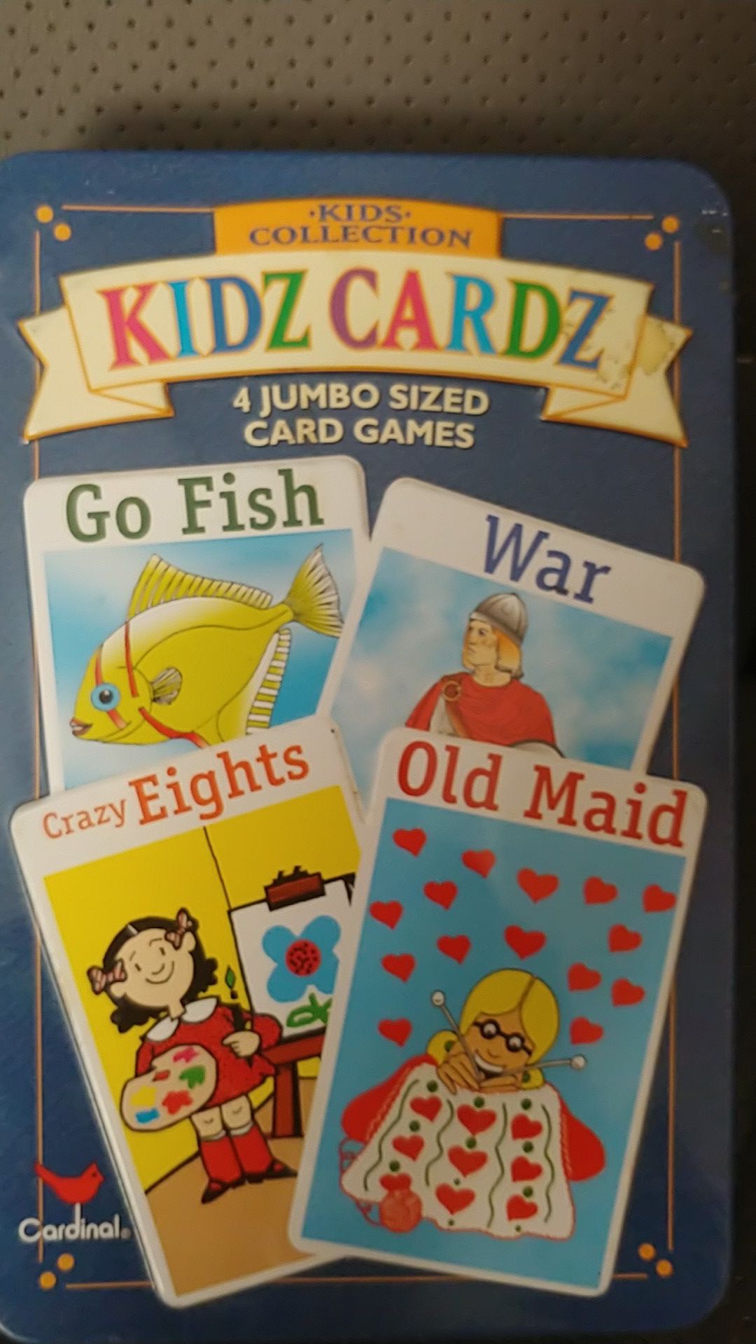 Kids Cards in tin box