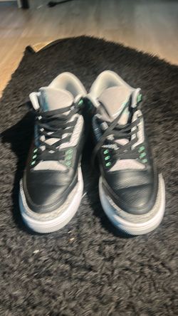 Air Jordan 3 Black Green Sneakers
