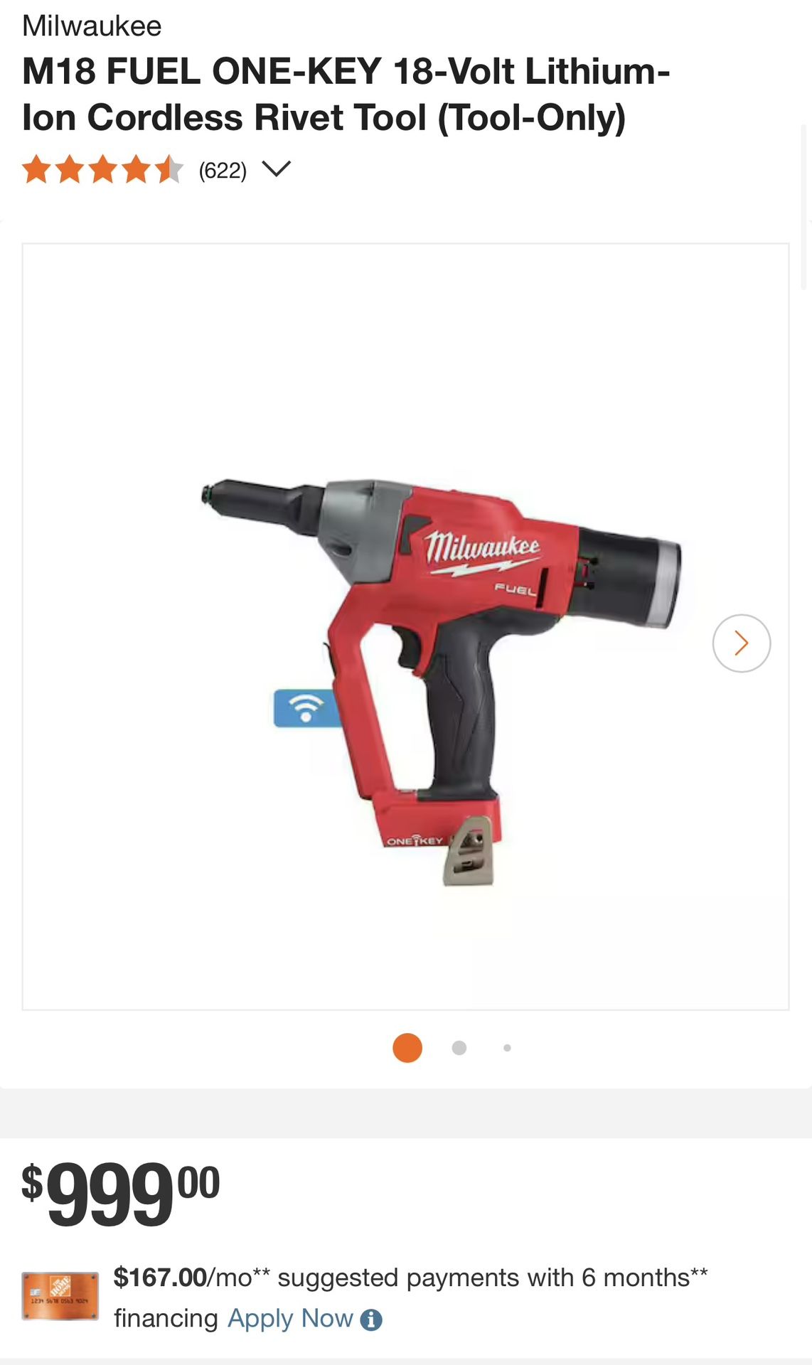 M18 FUEL ONE-KEY 18-Volt Lithium-Ion Cordless Rivet Tool (Tool-Only)