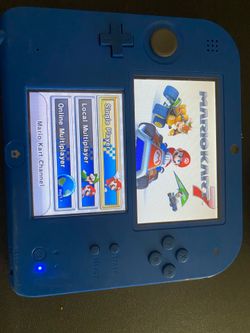 Nintendo 2ds with Mario kart