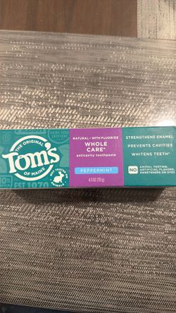 Tom’s toothpaste