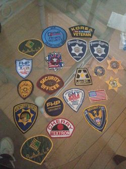 Vintage Security & Military Embroidered Patch Collection