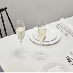 Waterford New Champagne Flutes - In Original Box Never Used 