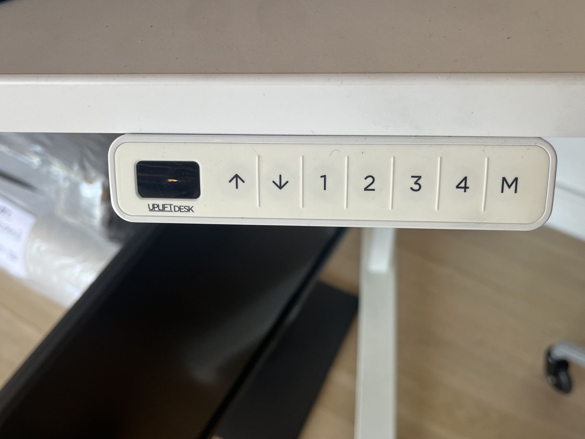 Uplift Standing Desk White Laminate 60" x 30"
