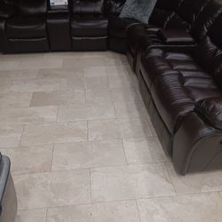 *Ad Special*---Madrid Brown Leather Reclining Sectional Sofa---Only $1499---Limited Inventory!!!---No Credit Needed Financing Available 