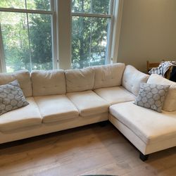 2-Piece Upholstered Sectional Couch