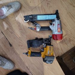 Super Stapler Max Air Gun And Bostich Round Drum Air Nail Gun