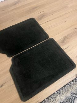 Black Carpet Car Floor Mats Set of 2