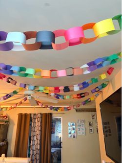 Paper chain decorations