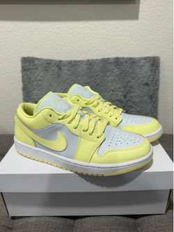 Nike Air Jordan 1 Low Women’s “Lemonade/Citron Tint” Sneakers Size 10.5W/11.5W