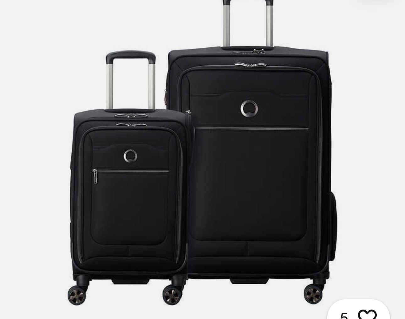 Delsey Paris 2-piece Softside Spinner Luggage Set