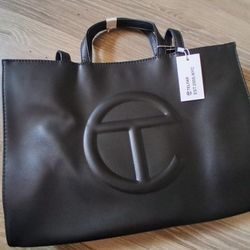 Large Black Telfar Shopping Bag- Brand NEW (with dust bag)