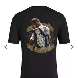 Adidas Messi Black Champion Shirt  Medium and Large 