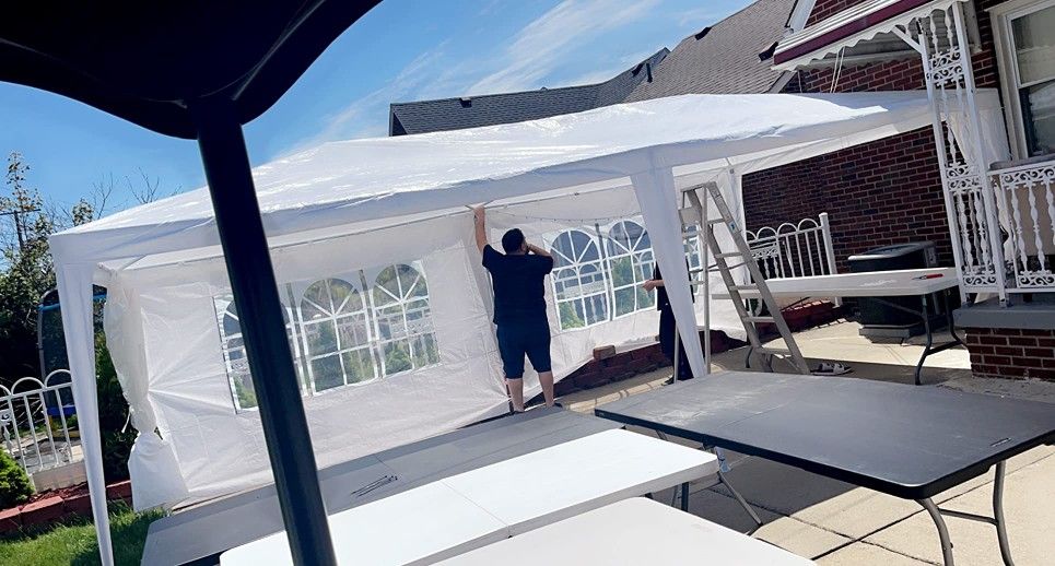 King Size π4 pack of tents πΆ seats 130 people for 600 or 175 each new Tent Event Garden Party Wedding 10x20 ea with Removable Sidewall Windows