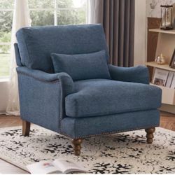 Accent chair with nailhead trim