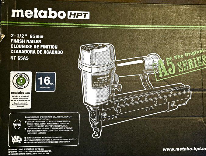 New Metabo HPT Pro Finish Nailer(NT65A5)