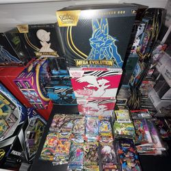 Sealed Pokemon Collection Mega Evolution, Black & White, Surging Sparks, and more