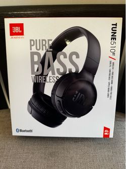JBL Tune 510BT - Bluetooth headphones with up to 40 hours battery, microphone for call, foldable and comfortable, Android and iOs compatible (Black)