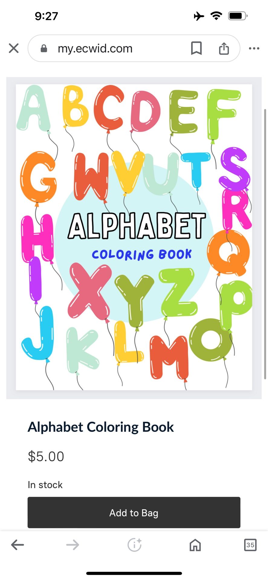 Alphabet coloring book / Ebook 