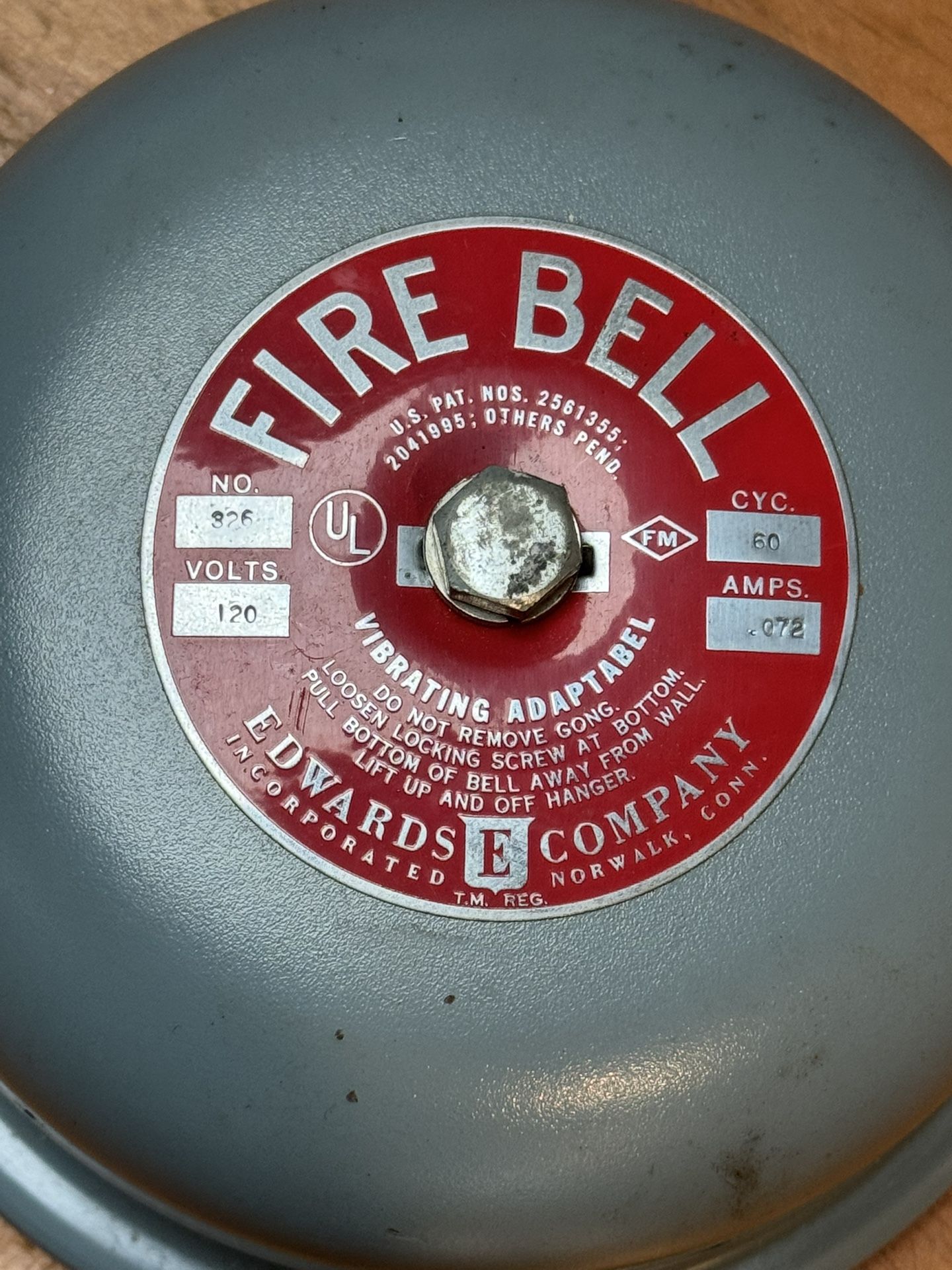 Vintage Edwards Co. Fire Bell New In Box