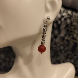 Red Stone Earrings