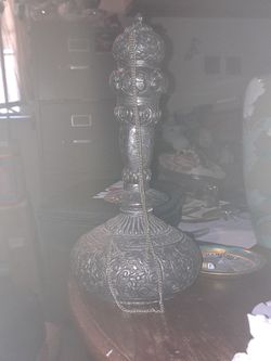 Antique Indo Persian Lidded Silver Jar