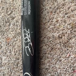 Brain Robets Autograph Bat